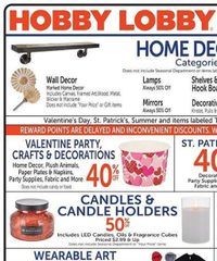 Hobby Lobby Ad Weekly February 9 - 15, 2025