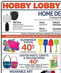 Hobby Lobby Ad Weekly March 23 - 29, 2025