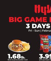 Hy-vee Ad Big Game Bargains February 7 - 9, 2025