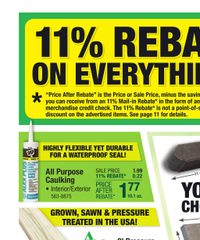 Menards Ad 11% Rebate* Sale March 12 - 23, 2025