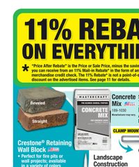 Menards Ad 11% Rebate* Sale March 19 - 30, 2025